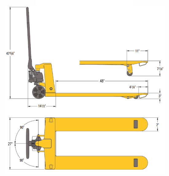 Cisco Eagle Catalog Lift Rite 5500 Lb Pallet Jack 27 X 48