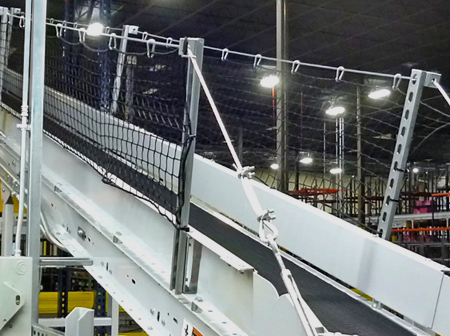 Overhead Conveyor Safety Nets, Product Fall Prevention